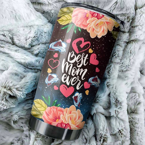 Best Mom Ever Deserves This Cool Flower Avalanche NHL Tumbler 20 oz