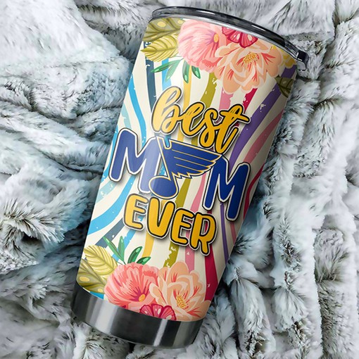 Best Mom Ever Deserves This St. Louis Blues Flower NHL Tumbler
