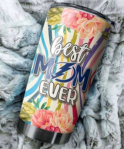 Best Mom Ever Flower Can Now Cheer for the Lightning with This NHL Tumbler with Grunge Design