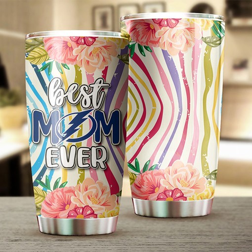 Best Mom Ever Flower Can Now Cheer for the Lightning with This NHL Tumbler with Grunge Design - Image 2