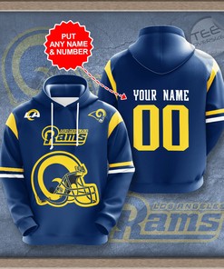 Best Selling All Over Print NFL Hoodie for Los Angeles Rams Fans - 3D Design