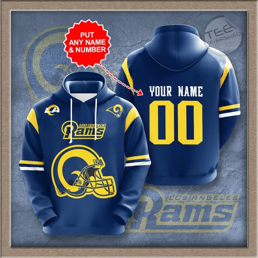 Best Selling All Over Print NFL Hoodie for Los Angeles Rams Fans - 3D Design