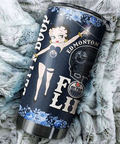 Betty Boop Design That Will Steal the Show - Edmonton Oilers NHL Tumbler