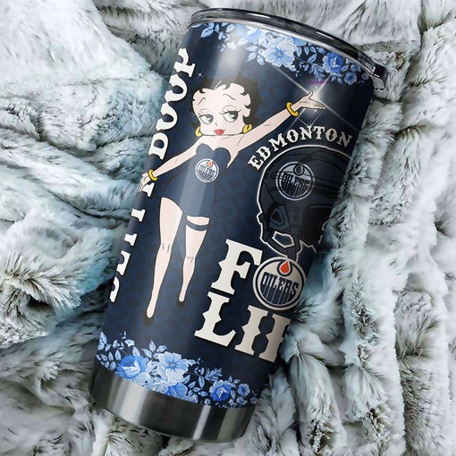 Betty Boop Design That Will Steal the Show - Edmonton Oilers NHL Tumbler