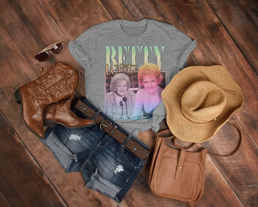 Betty White Vintage Shirt - Movie Shirts for Women - Betty White Homage Tshirt - Golden Girls Fan Tees - Image 3