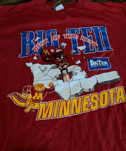 Big Ten Minnesota Golden Gophers Football T-Shirt for Football Lover Gifts