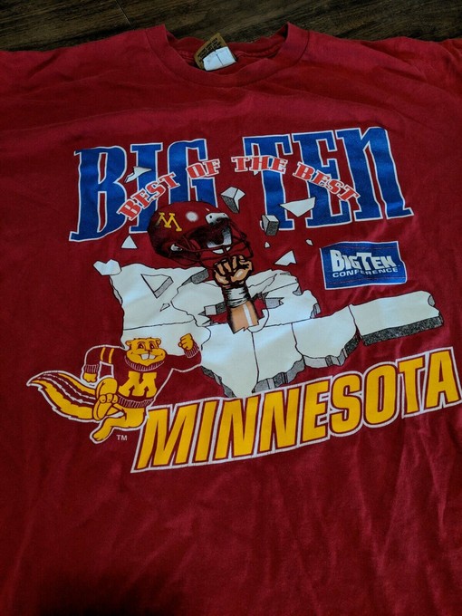 Big Ten Minnesota Golden Gophers Football T-Shirt for Football Lover Gifts