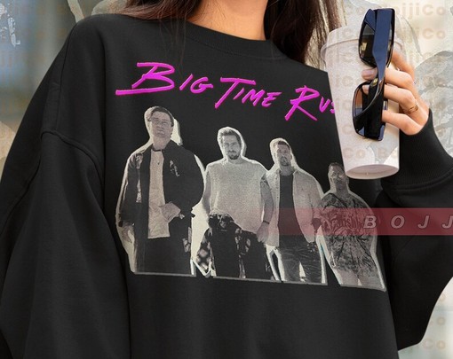 Big Time Rush Forever Tour Vintage Movie Sweatshirt, Rush Tour 2022 Sweater for Movie Fan - Image 4