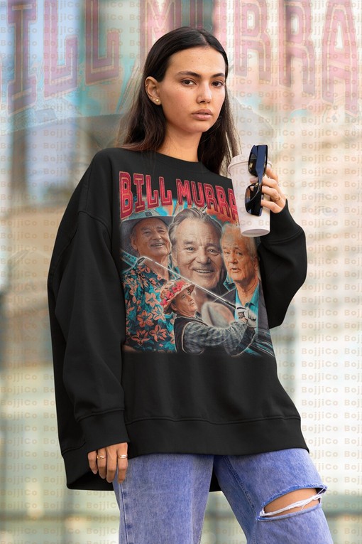 Bill Murray Retro 90s Sweater, Homage  Sweatshirt for Fans - Funny Movie Shirts