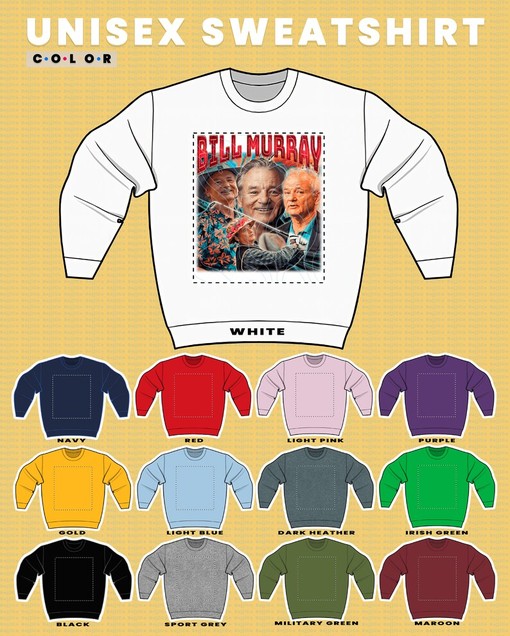 Bill Murray Retro 90s Sweater, Homage  Sweatshirt for Fans - Funny Movie Shirts - Image 3