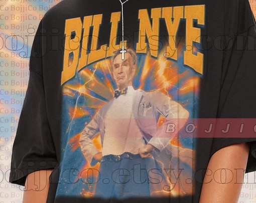 Bill Nye Retro 90s Sweater for Movie Fans, Homage Vintage Movie Shirt of William Sanford Nye - Image 2