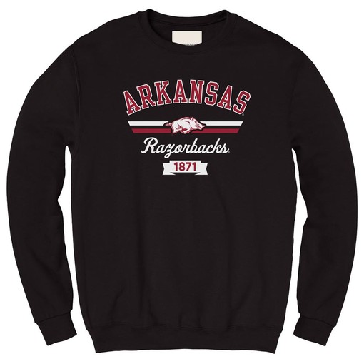 Billboard Text Crew Sweatshirt for Arkansas Razorbacks Fans