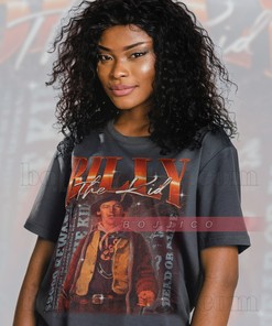 Billy The Kid Homage Tshirt - Vintage Billy The Kid Shirt - Billy The Kid Fan Tees - Classic Movie T-shirts