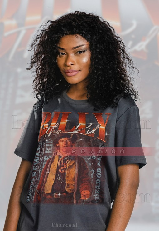 Billy The Kid Homage Tshirt - Vintage Billy The Kid Shirt - Billy The Kid Fan Tees - Classic Movie T-shirts