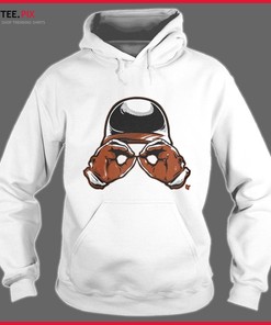 Binoculars Design Tee: Baltimore Orioles Watching Baseball T-Shirt with Binoculars Logo