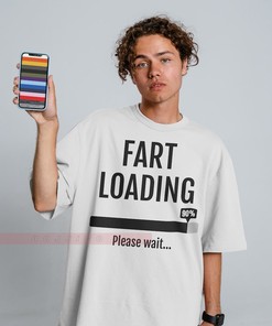 Birthday Fart Loading Mens Sarcastic Shirt with Funny Quote