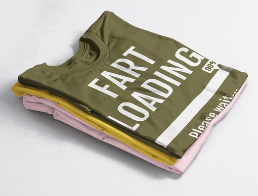 Birthday Fart Loading Mens Sarcastic Shirt with Funny Quote - Image 4