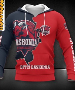 Bitci Baskonia All Over Print 3D Hoodie - Ideal for Basketball Fans