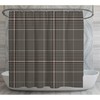 Black Plaid Shower Curtain | Retro Plaid Pattern Bath Decor | Vintage Bathroom