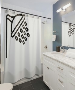 Black & White Animal Pattern Zebra Print Shower Curtain