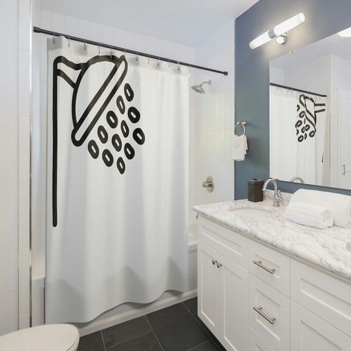 Black & White Animal Pattern Zebra Print Shower Curtain