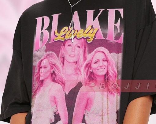 Blake Lively Homage T-Shirt, Vintage Shirt, Fan Tees, 90s Retro Tee, Blake Lively Merch Gift - Image 2
