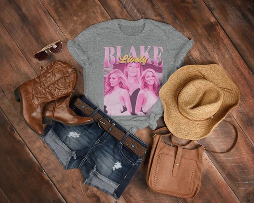 Blake Lively Homage T-Shirt, Vintage Shirt, Fan Tees, 90s Retro Tee, Blake Lively Merch Gift - Image 3