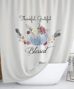 Blessed Disney Shower Curtain for a Spiritual Bathroom Theme