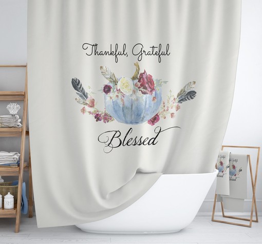 Blessed Disney Shower Curtain for a Spiritual Bathroom Theme