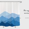 Blue Mountains Shower Curtain | Thick and Durable with Hooks | Customized Sizes | Rustic Bathroom Decor