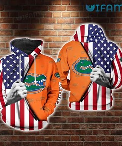 Blue Orange Reflective Logo Florida Gators Hoodie - 3D All Over Print Design Perfect for Gator Fans