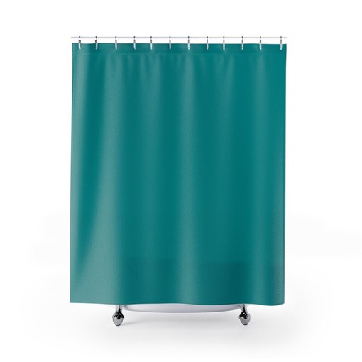 Blue Shower Curtain Set | Bathroom Accessories | Colorful Shower Curtains | Unique Shower Curtains - Image 2