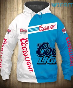 Blue White Coors All Over Print 3D Hoodie for Beer Lovers