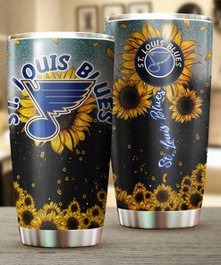 Blues Fans Will Love This Sunflower NHL Tumbler with Tumbler Gift for Fans NHL