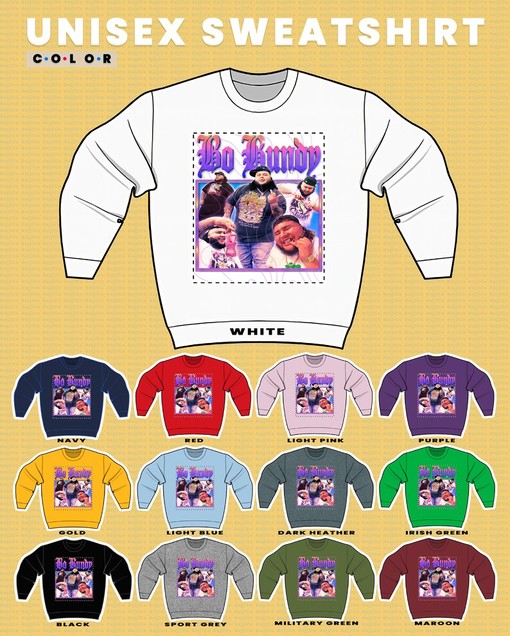 Bo Bundy Rapper Vintage Sweatshirt, Musician Homage Sweater - Classic Movie T Shirts - Image 3