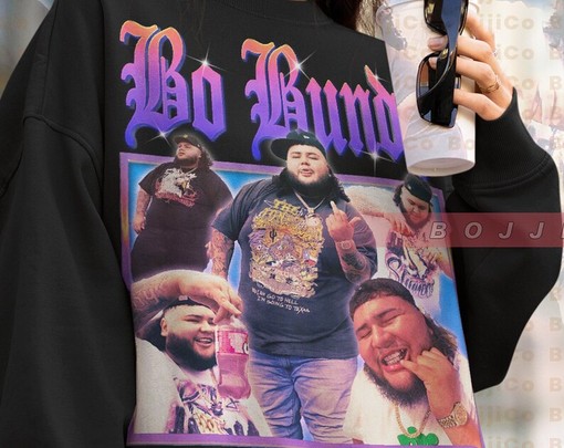 Bo Bundy Rapper Vintage Sweatshirt, Musician Homage Sweater - Classic Movie T Shirts - Image 4