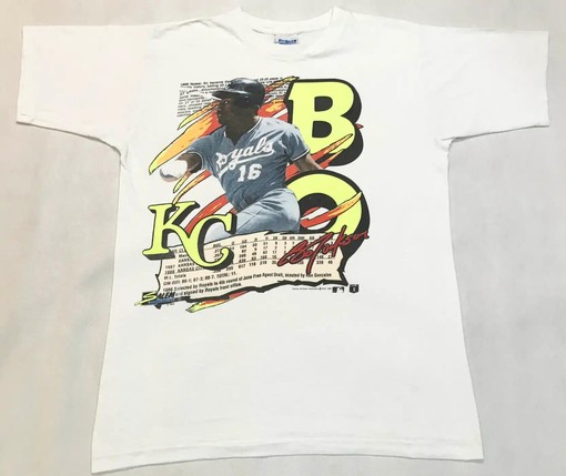Bo Jackson KC Royals Vintage Style MLB Apparel for Fans