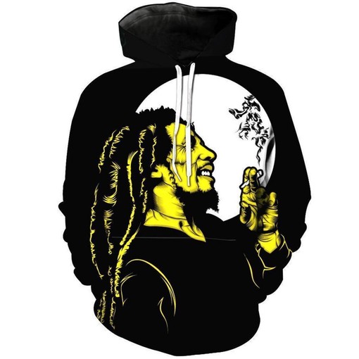 Bob Marley 3D Print Hoodie - Perfect for Reggae Lovers