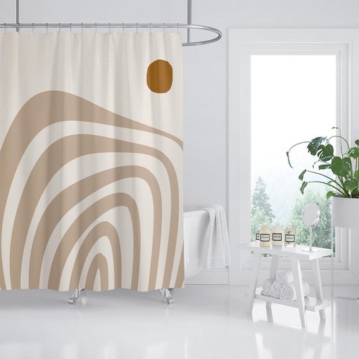 Bohemian Desert Sunset Shower Curtain - Waterproof Washable with Hooks and Custom Sizes Available - Image 2
