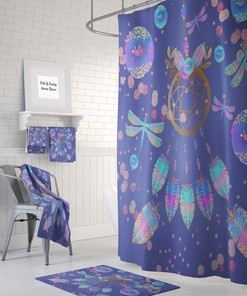Bohemian Dreamcatcher Shower Curtain Set - Add a Touch of Boho to Your Bath Decor
