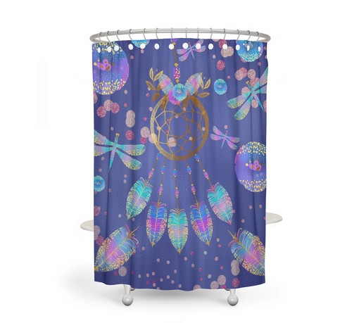 Bohemian Dreamcatcher Shower Curtain Set - Add a Touch of Boho to Your Bath Decor - Image 2