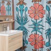 Bohemian Floral Retro Shower Curtain, Chic Vintage Decor for Fashionable Bath