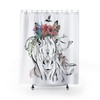 Boho Horse Head Cowgirl Bathroom Decoration Shower Curtain