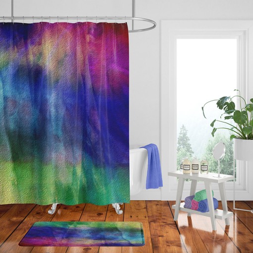 Boho Maximalist Bathroom Decor Boho Shower Curtain with Unique Print - Image 2