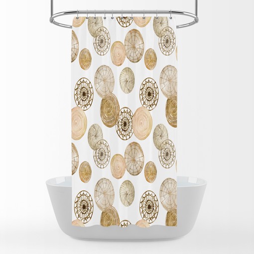 Boho Nature Shower Curtain / Floral Bath Print / Optional Bath Mat and Towels / Unique Bohemian Decor Boho Bathroom Set - Image 2