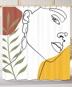 Boho Woman Face Best Shower Curtain Home Bathroom Decor