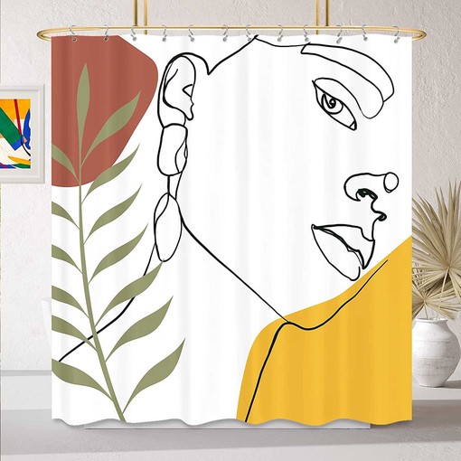 Boho Woman Face Best Shower Curtain Home Bathroom Decor