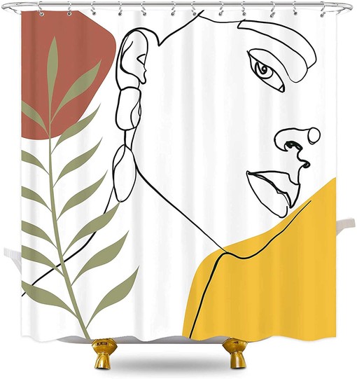 Boho Woman Face Best Shower Curtain Home Bathroom Decor - Image 2