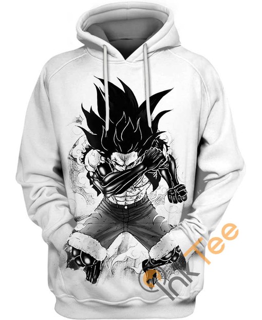 Bold All Over Print Luffy Gear Hoodie with Unique Design - One Piece Inspired