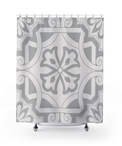 Bold Contemporary Shower Curtain for Unique Bathroom